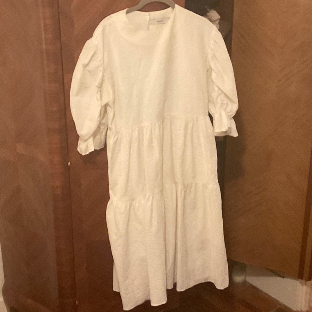 Simonett Cream Kids Casual Dress